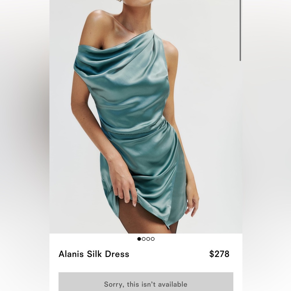 Reformation Alannis silk dress